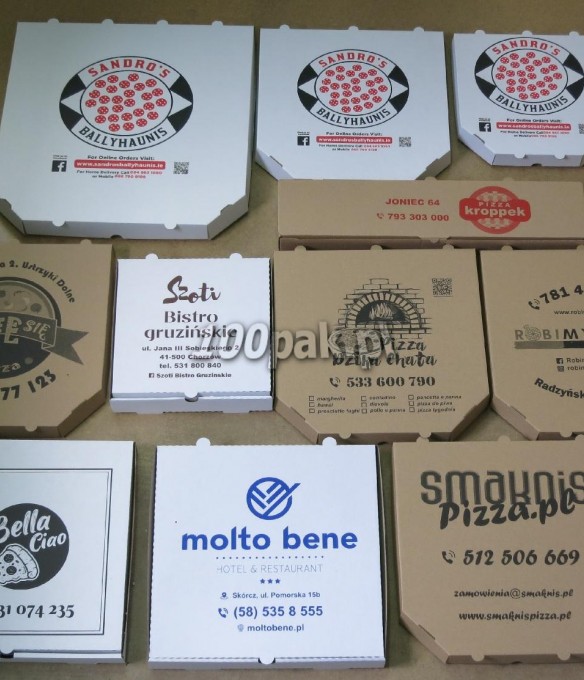 Kartony pudełka na pizzę 42x42 cm 100 szt. 