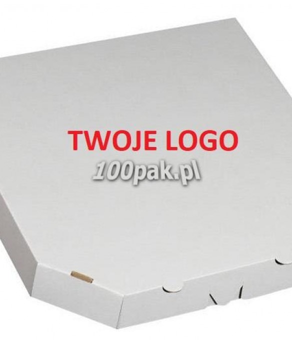 Kartony pudełka na pizzę 52x52 z nadrukiem 100 szt. 