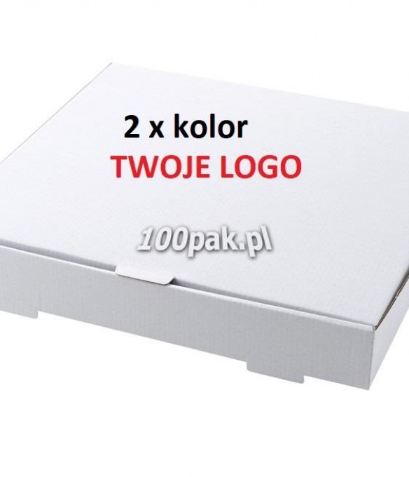 Kartony pudełka NADRUK 2x kolor na pizzę 24 cm /4,0 EBK (100)