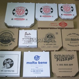 Kartony boxy pudełka na pizzę 42x42 z nadrukiem 100 szt. 