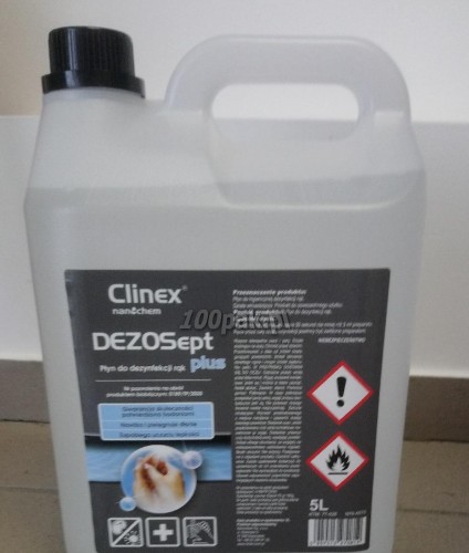 Dezosept Clinex płyn do dezynfekcji rąk 5 litrów 