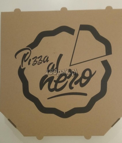 Pudełka na pizzę kartony z nadrukiem szare 32x32 100 sztuk 