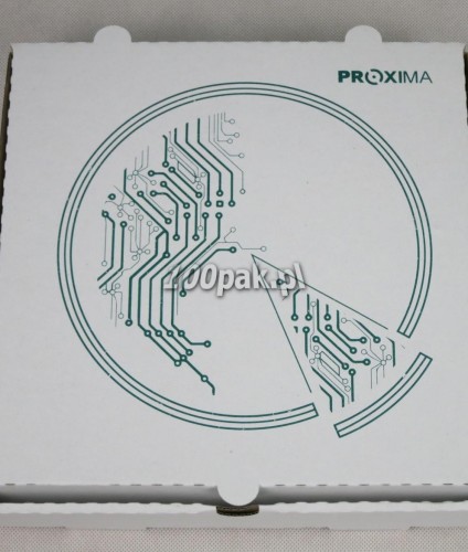 Kartony bexy pudełka na pizze 24x24 z nadrukiem