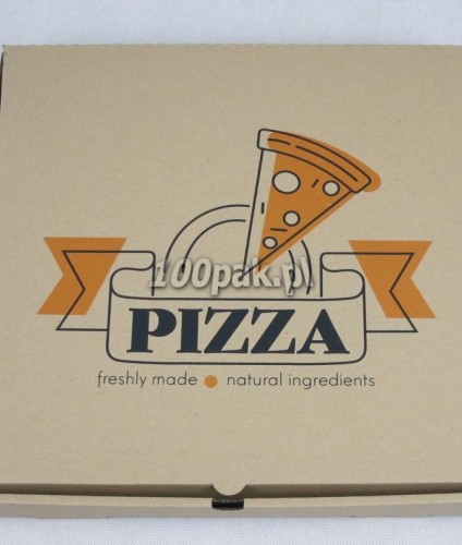 Pudełka boxy na pizzę z nadrukiem dwukolorowym