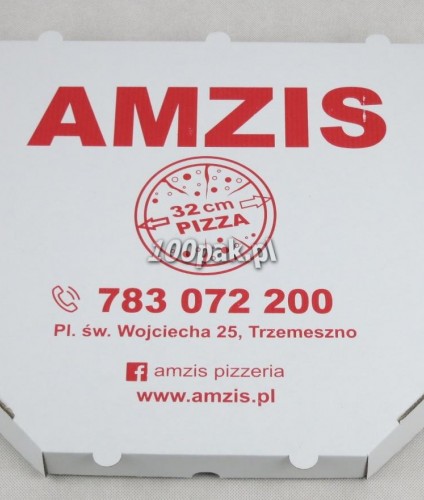 Kartony na pizzę boxy 32 cm z nadrukiem Twojego loga