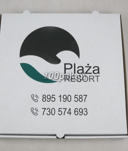 Kartony pudełka na pizzę dwukolorowe 32 cm 