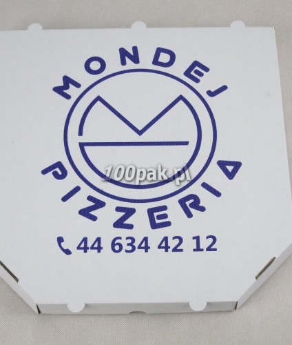 Kartony boxy pudełka na pizzę z logo nadrukiem 32 cm 