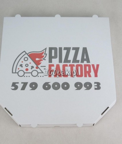 Kartony na pizzę z logo nadrukiem kolorowe