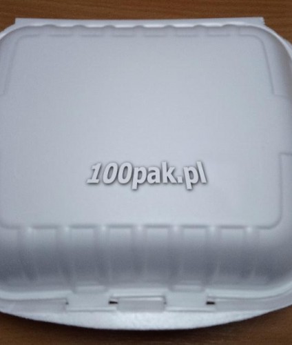 Menu Box 160 sztuk obiadowy styropianowy  HUH 3 III-dzielny